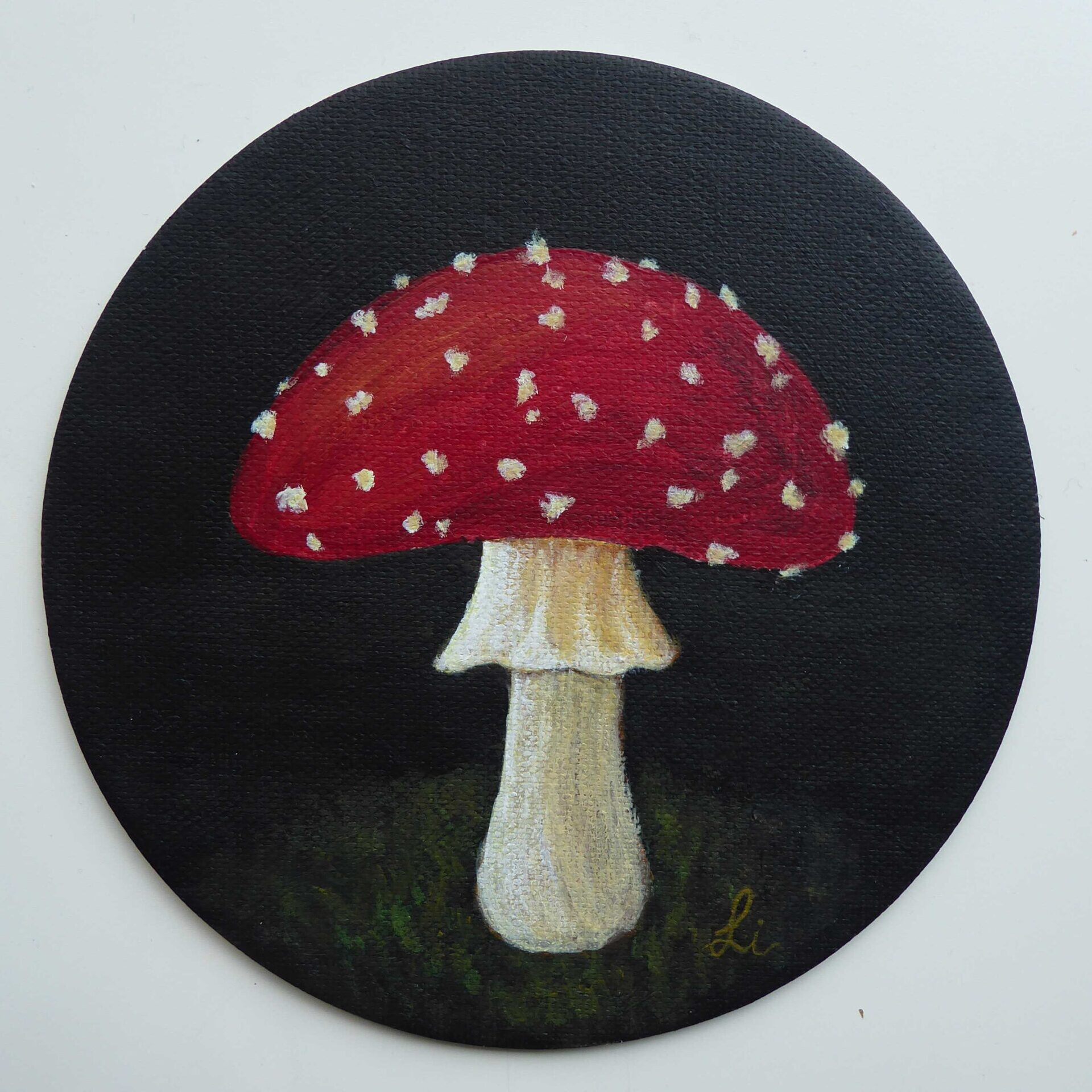 paddestoel lidewei decoratief schilder